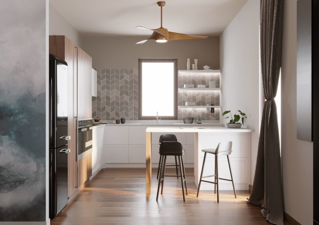 cucina bianca moderna scavolini