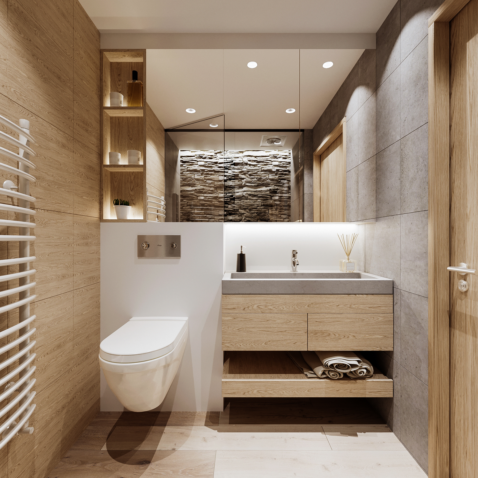 Arredo bagno piccolo moderno – SVAI