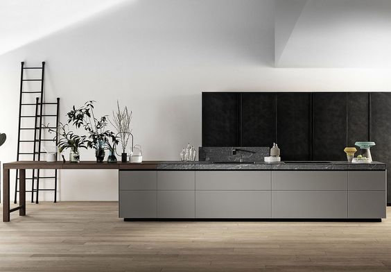 10 idee e foto per usare il color nero lavagna in cucina