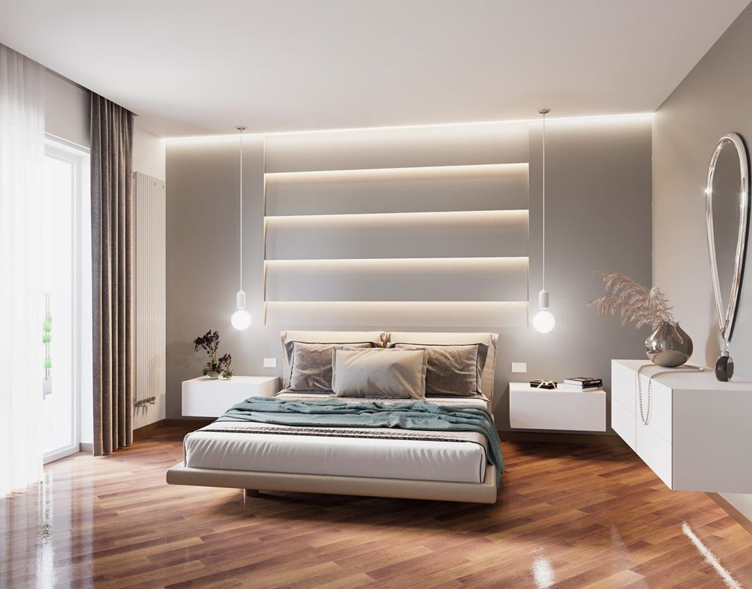 pannelli decorativi per pareti-legno-camera-letto  Idee per decorare la  casa, Decorare le pareti, Idee muro camera da letto