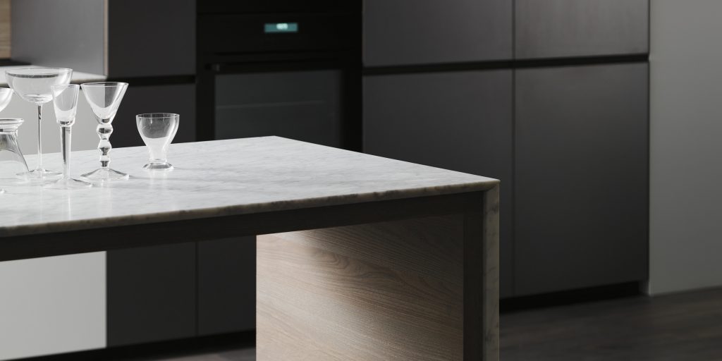 piano in marmo cucina moderna