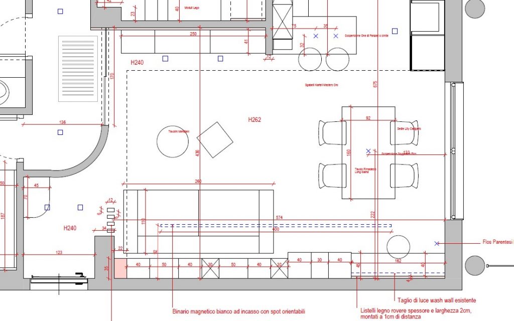 progetto living piccolo 25mq