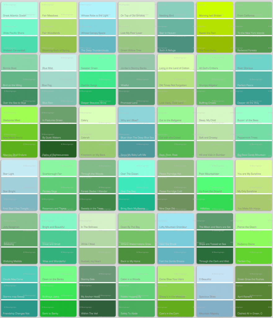 palette colori bagno moderno verde