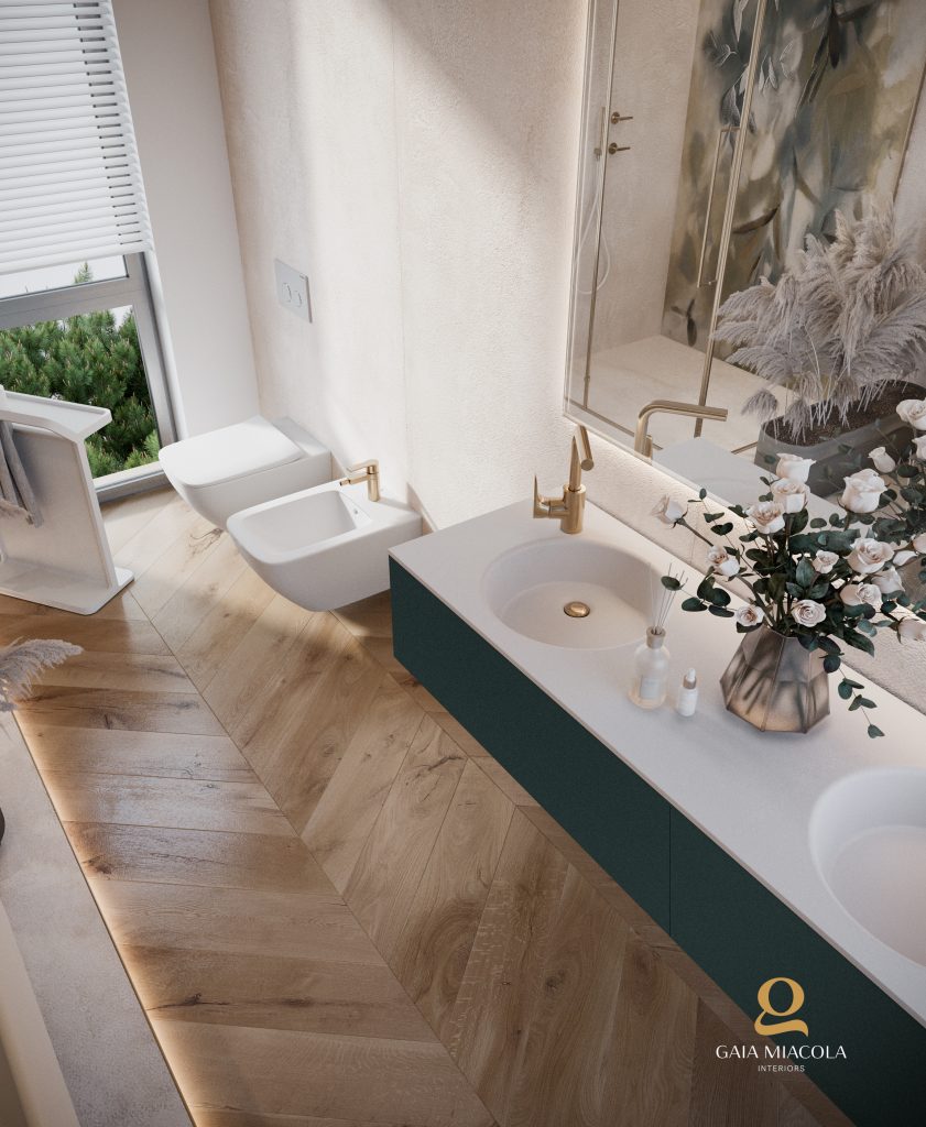 Arredare un bagno rettangolare 