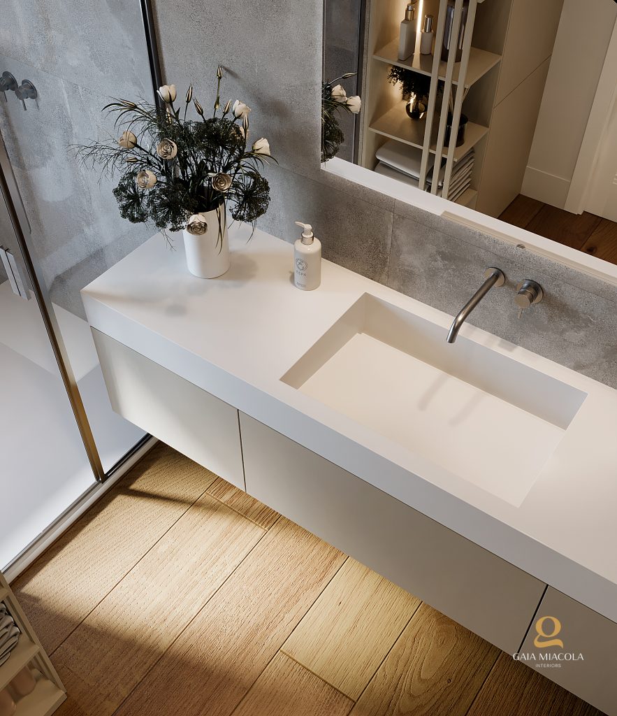 materiali compositi lavabo