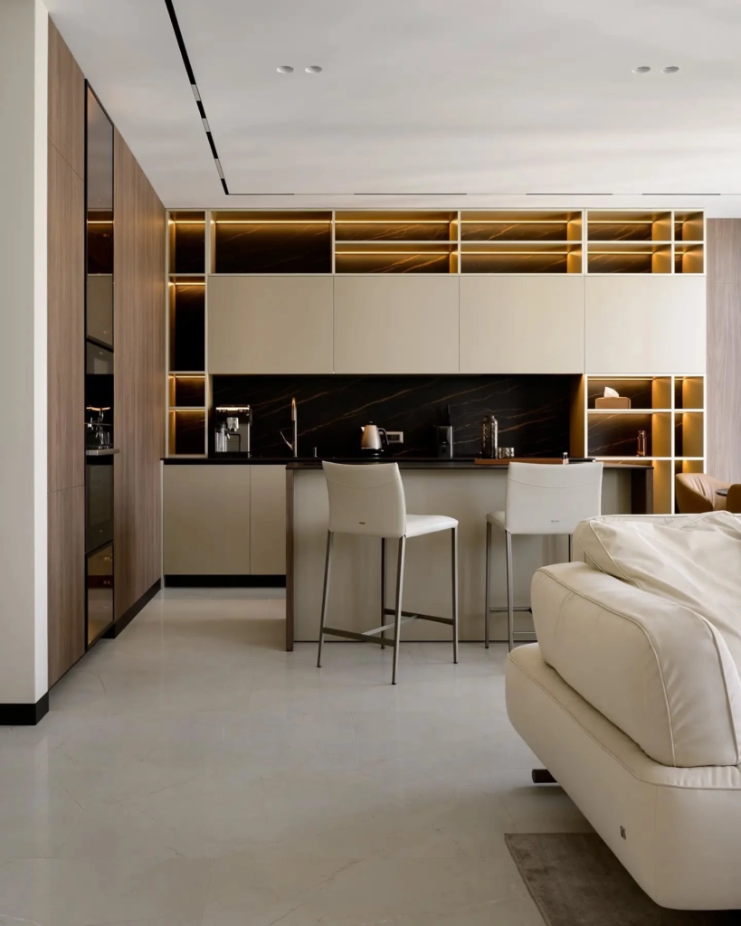 Cucina di lusso Minimalismo e profondità